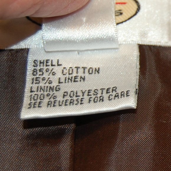 TALBOTS Brown and White Women's Patterned Jacket Size 4 - Picture 8 of 8